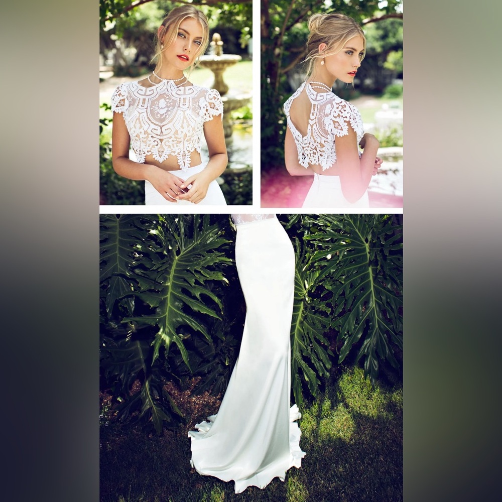 Riki Dalal Two Piece Wedding Dress